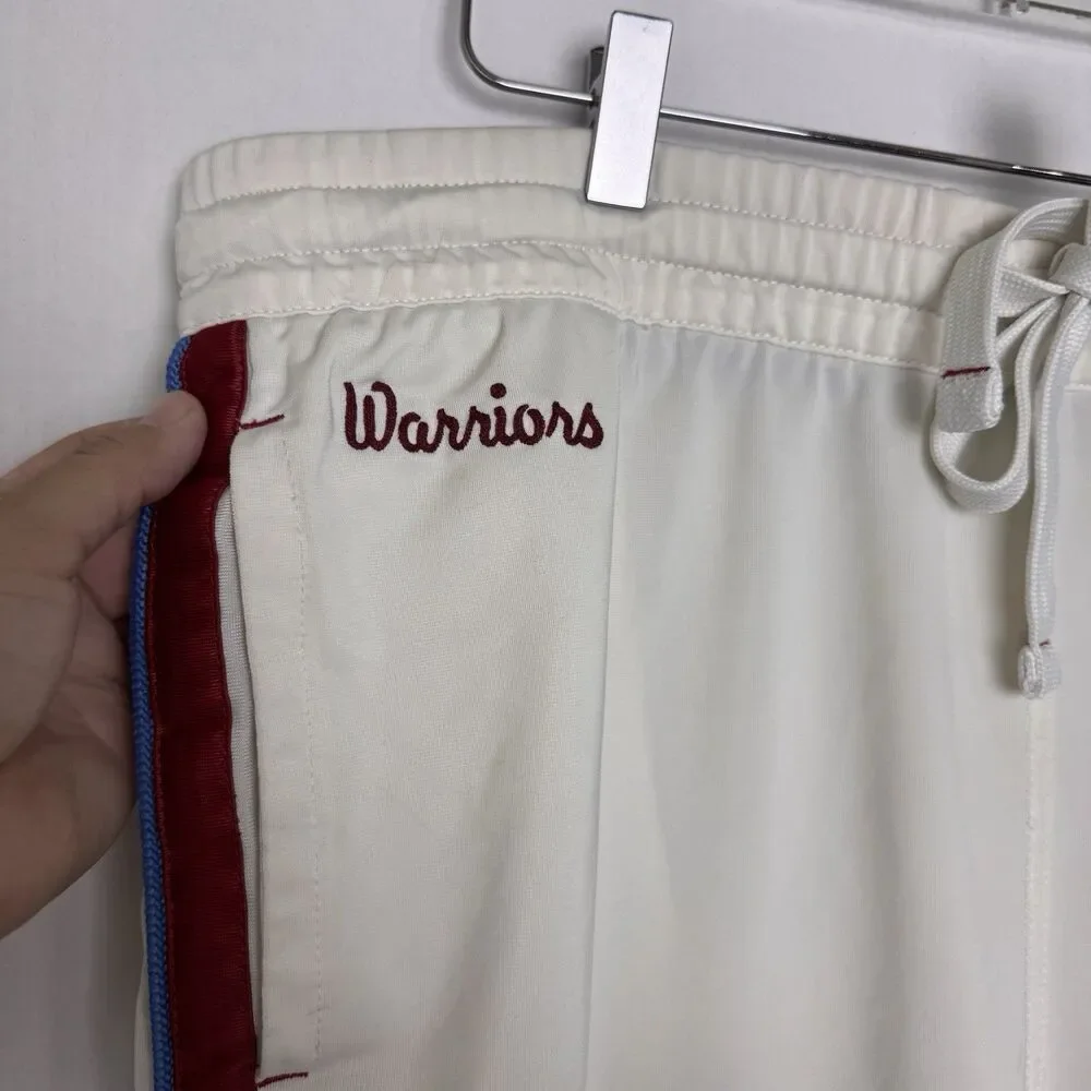 VTG Abercrombie & Fitch Golden State Warriors Shorts Men L White NBA Basketball